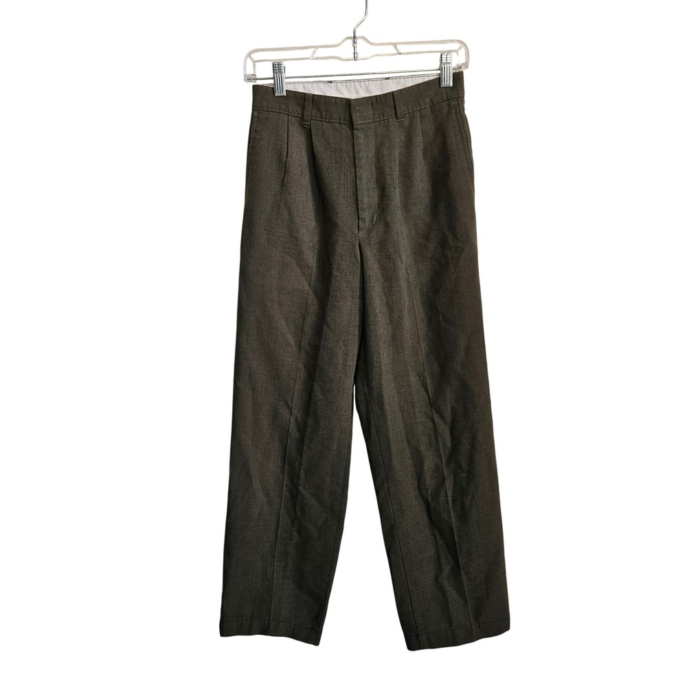 Vintage E Joven Farah Pleated High Waist Straight Leg Trouser Sz 27 Office Linen